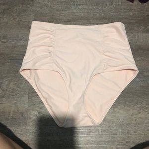*NEVER WORN*Pink High Waisted Bathing Suit Bottoms